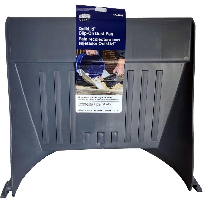 Project Source QuikLid ClipOn Dust Pan 5Gallon Bucket Accessory