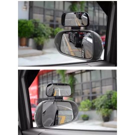 ACP Blind Spot Mirror Auto 360° Wide Angle Adjustable Rear Side View Car Truck SUV