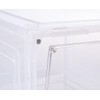 Carlo Milano Clear Stackable Shoe Box Shoe Storage Box Up