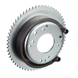 VCUJSUC 60 Tooth 35 Chain Sprocket 4.5" Drum with Brake Band For Astro Wheel Go Kart Mini Bike ATV