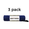 Shot Towel Navy Blue 3 Pack for Shooters, Plush Microfiber