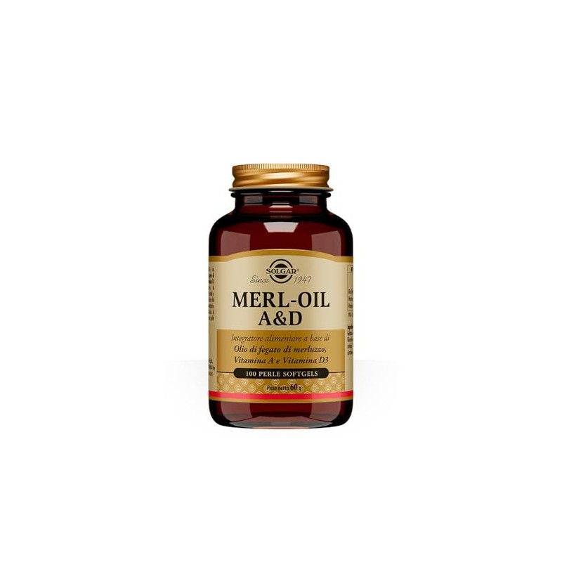 Solgar MERL-OIL A & D – Olio di fegato di