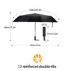 Giyaluzw Umbrella Windproof Strong Automatic Open & Close Compact Umbrella