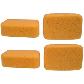 Creative Hobbies® Multi-Purpose Jumbo Synthetic Silk Sponge Value Pack - 4 Large Sponges for Painting, Crafts, Grout, Cleaning & More - 7.5" x 5" x 2"