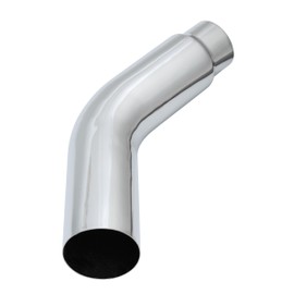 Chromed Exhaust Elbow,5" * 23", 4"ID, 45 Degree