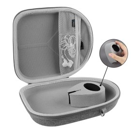 Geekria Shield Headphones Case Compatible with B&O Play Beoplay H9i, H95, H9, H8, H6, H4, H2 Case, Replacement Hard Shell Travel Carrying Bag with Cable Storage (Grey)