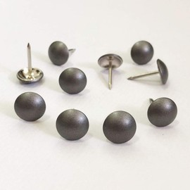 500pcs a lot: D11mmxL17mm Sofa Upholstery Tacks Wooden Furniture Decorative Tacks Hobnail Thumb Nails Home DIY Upholstery Nails (Frosted Matte Grey)