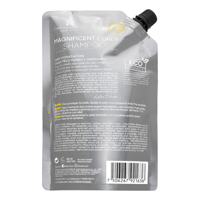 MARTHA DEBYALE HAIR TECH Magnificent Curls Shampoo Pouch. Chinos, con