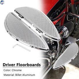 Unbranded Front Driver Stretched Floorboard Footboard For Harley Touring Street Glide FLHX