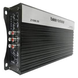Bass Rockers Z1500.5D 5 Channel Class D Car Amplifier | 1500 Watts, 10-20KHz Frequency, 96dB | Digital, Full Range, Mosfet Power Supply, Great for Speakers and Subwoofers
