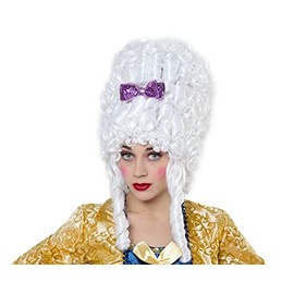 ATOSA 29836 Perücke Barock, Weiss, Unisex – Erwachsene