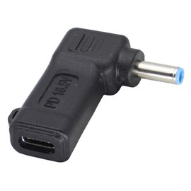 HCFeng PD a DC4530 - Adaptador de carga para computadora portátil PD tipo C hembra a DC4.5 x 3.0 mm macho adaptador de alimentación PD conector de cargador de portátil para H-P Pro-Book cromado-Book