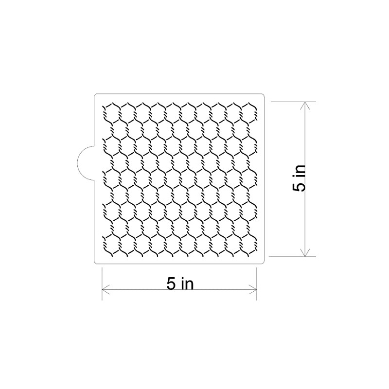 Chicken Wire Cookie and Craft Stencil CM190 by Designer Stencils
