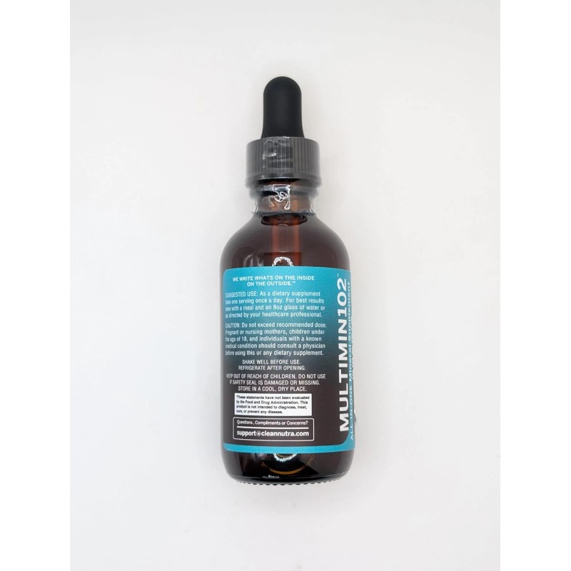 Clean Nutra Organic Sea Moss Drops with Black Seed, Ashwagandha