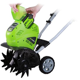 Greenworks 40V 10" Cordless Tiller / Cultivator, Tool Only
