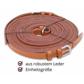 AMKA Single Spanner Lead Leather 19 mm Light Brown