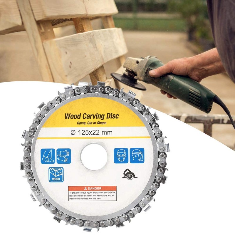 5in 14 Teeth Angle Grinder Disc, Chainsaw Wheel Wood Chain