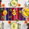 Fowecelt Mexican Serape Table Runner 14 x 84 Inch for