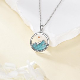 Grmdit God is Within Her She Will Not Fall Necklace S925 Sterling Silver Mustard Seed Pendant Necklaces with Mustard Seed Psalm 46:5 Christian Faith Inspirational Jewelry Gifts for Women