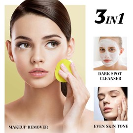 Turmeric Kojic Acid Cleansing Face Pads - 30Packs Individually Wrapped Exfoliating Turmeric Pad for Dark Spots