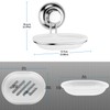 MaxHold No Drilling Suction Cup Soap Dish - Vaccum System