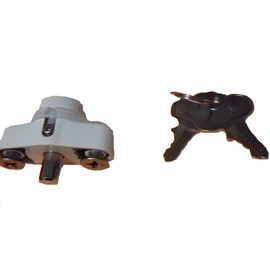 Hurricane Shutter Lock, Hi Velocity Lock Kit, Accordion Shutter Hardware, White