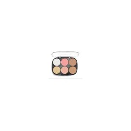 Paleta Rostro Bissú 3 En 1 Rubor Bronceador Iluminador 6 Tonos