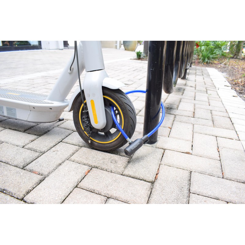 DocksLocks Bike Cable Lock Set with Key Lock, Mounting Bracket,