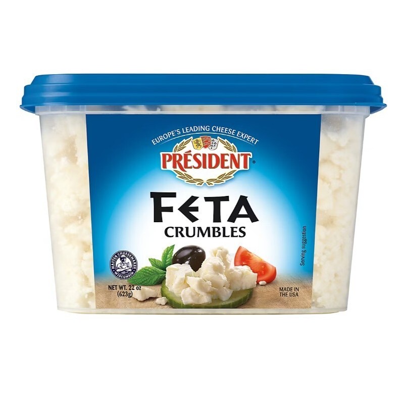 President Feta Crumbles, 22 oz.
