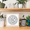 6pcs Wood Burning Stencils, Reusable Symbol Pattern Stencils Runes Stencil