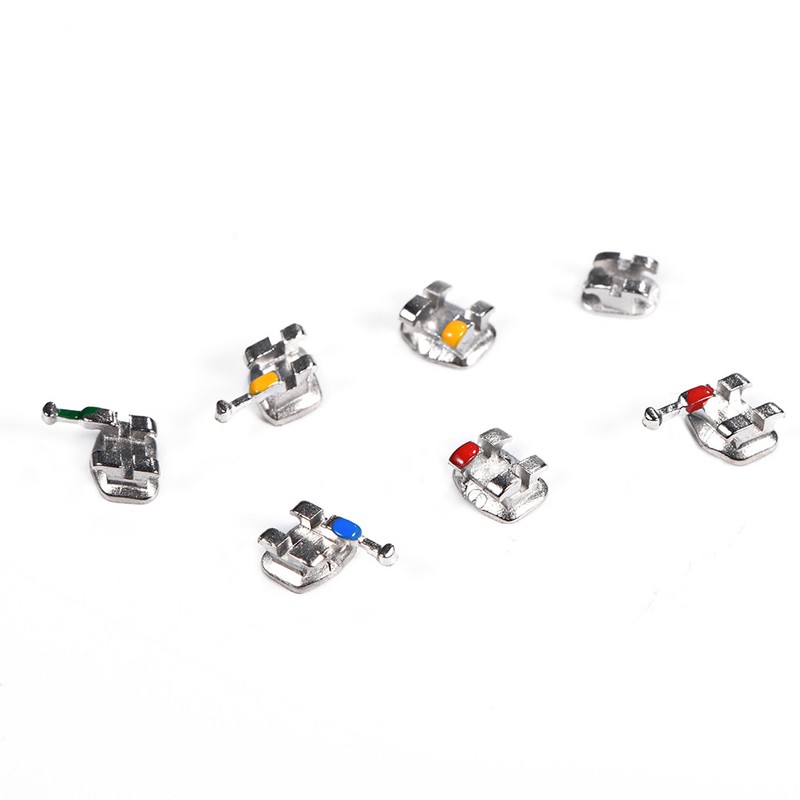 10 Packs Metal Dental Teeth Orthodontics Brackets Braces Mini Roth