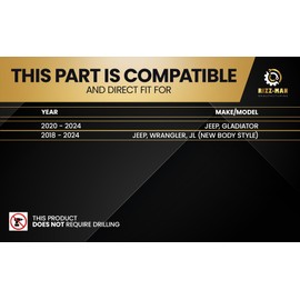 RIZZ-Man 90195 Brake Controller with Wiring Harness, Compatible with Jeep Gladiator, Wrangler