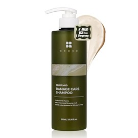 BRMUD Relief Mud Clay Damaged Care Shampoo | Gentle Damaged Hair Repair Shampoo for Breakage & Thinning Hair w/ 16 Different Plant Oils | Hair Strengthening Shampoo for Men & Women (16.9 fl oz)