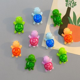 Kawaii Cartoon Sea Turtle Refrigerator Magnets - Cute Decorative Whiteboard Magnets for Office and Kitchen Decoration (10PCS Turtle Fridge Magnets)