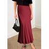 Genfien Skirts Women's Midi Length Elegant Skirt High Waist Women's