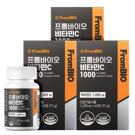 Frombio 프롬바이오 비타민C 1000 60정x3병/6개월 Frombio Vitamin C 1000 60 tablets x 3 bottles/6 months