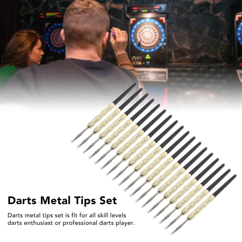 18pcs Darts Metal Tip Set Professional Darts for All Skill