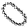 10mm Round Terahertz Beads Bracelet Energy Stone Elastic Flexible Stylish
