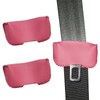 VKGUG 2PCS Leather Seat Belt Buckle Cover Car Seatbelt Fixing