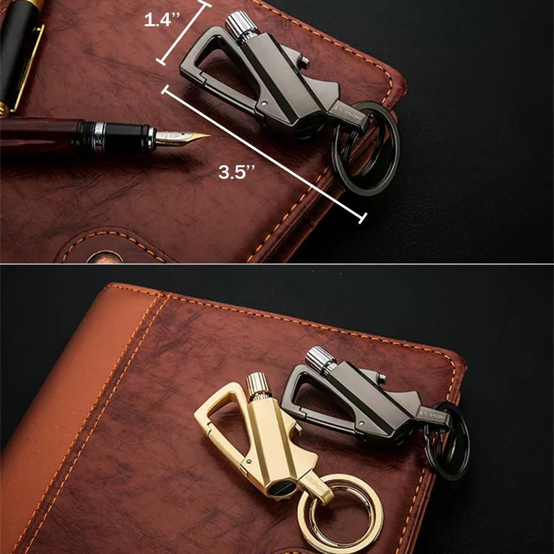 2 Pack Permanent Match Keychain Lighter, Metal Infinity Lighter, Forever