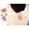 THE FANTASY yms027 Tattoo Sticker Flower Lotus [Approx. A5 Size,