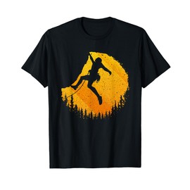Rock Climbing Art For Men Women Mountain Climber Bouldering T-Shirt