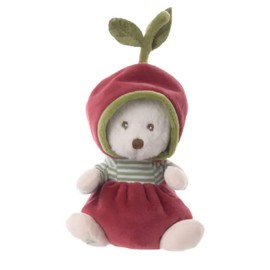 Bukowski Design AB Ziggy Teddy Bear Plush with Dress (Height 15 cm) (Ziggy Cherry)
