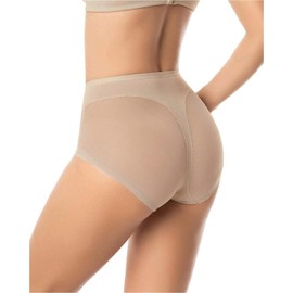Leonisa Invisible High Waisted Tummy Control Underwear - Shapewear Panties For Women Beige