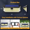 TECKNET 461 LED Solar Powered Outdoor Lights, 270° Angle &