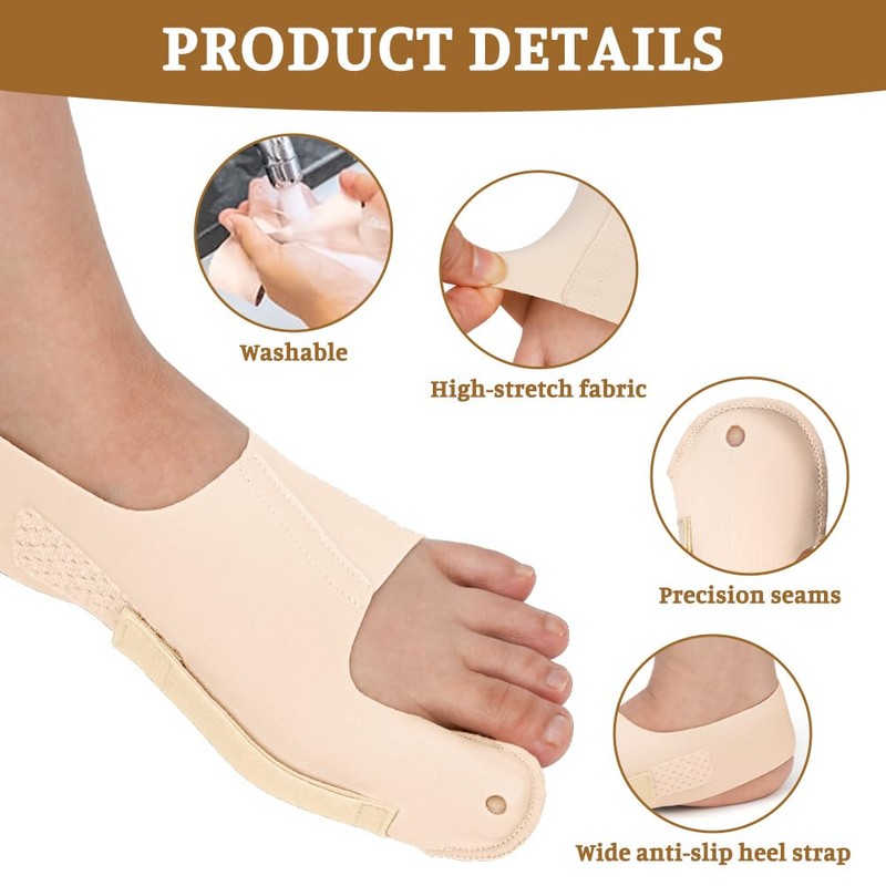flintronic Hallux Valgus Correction, 2 Pieces Toe Separator, Hallux Valgus