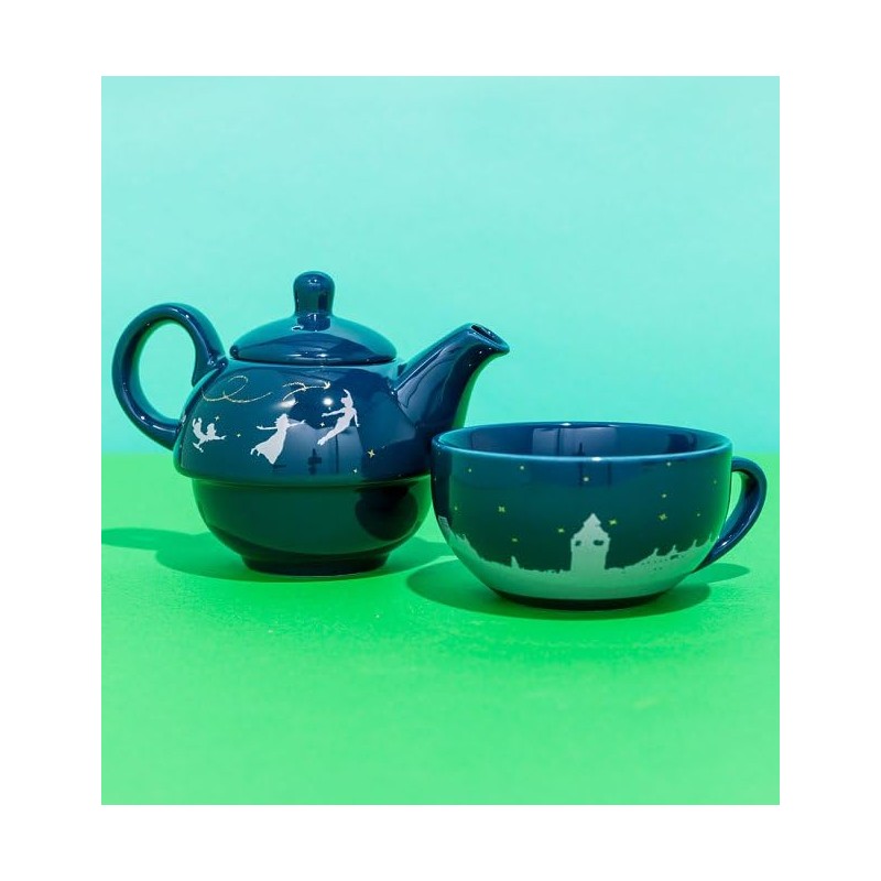Half Moon Bay TFOR1DC07 Blue Ceramic Tea Set