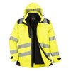 Portwest PW365 Men's Hi Vis Waterproof Rain Jacket - Reflective