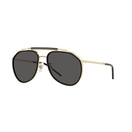 Dolce & Gabbana DG2277-02/87 Sunglasses Gold/Black w/Dark Grey 57mm