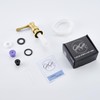 GAGALIFE Kitchen Sink Soap Dispenser Brushed Gold, Under Sink Soap